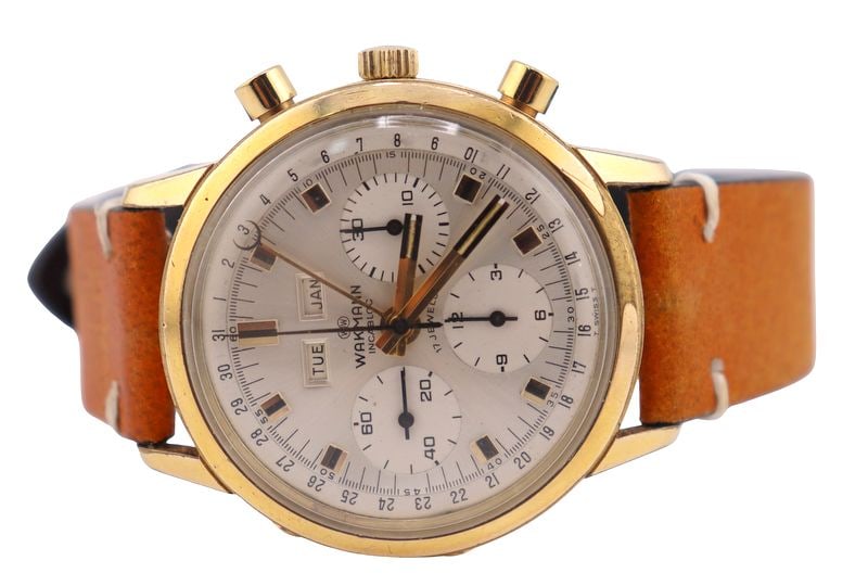 JEWELRY. Wakmann Jumbo Triple Date Chrono Valjoux (1 of 10)