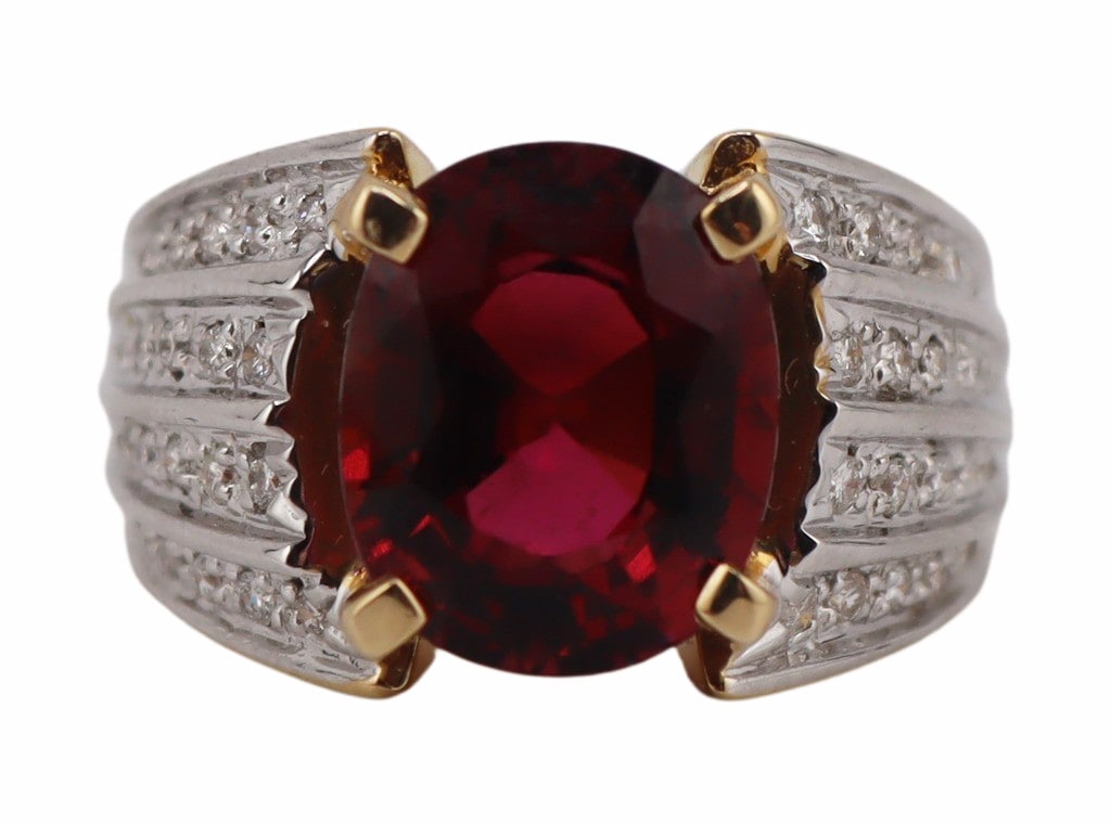 JEWELRY. 14kt Gold, Pink Tourmaline and Diamond (1 of 8)