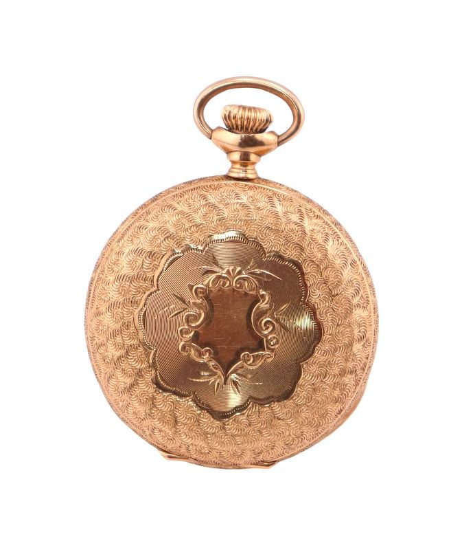 JEWELRY. New York Standard 14kt Gold Pocket Watch (1 of 9)
