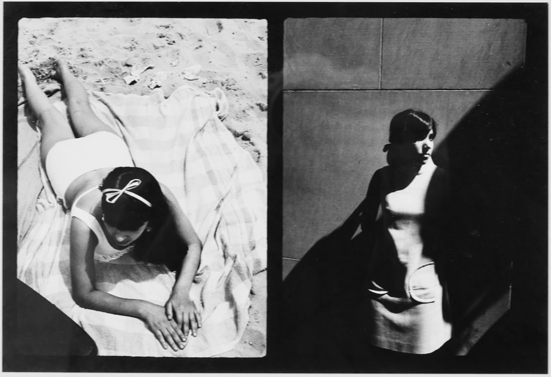 RAY METZKER (AMERICAN, 1931-2014) [2 WORKS]: (i) 'Couplets: Atlantic City/New York City, 1969/1968'. (69 DX/ 68 HB) Gelatin Silver Print. Signed and annotated on backing support to photo in black marker. Annotated and number '1/25' on back mat i