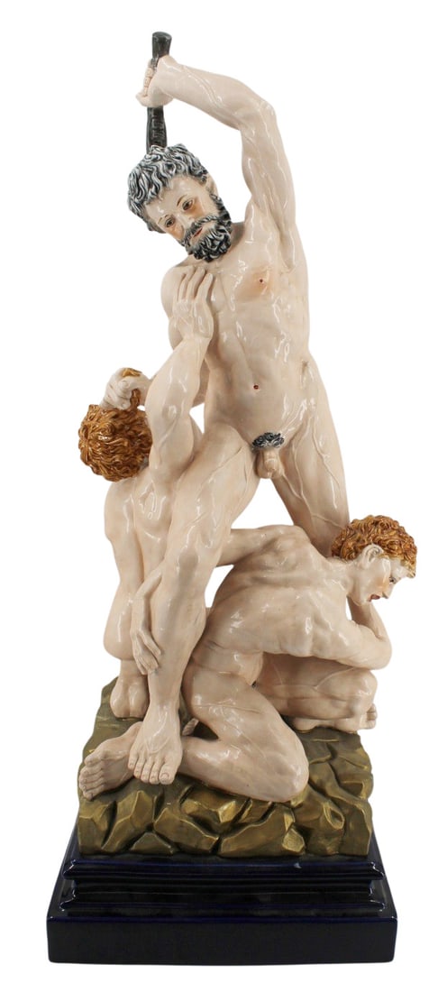 MEISSEN.(Atrib) Monumental Porcelain Figural (1 of 16)