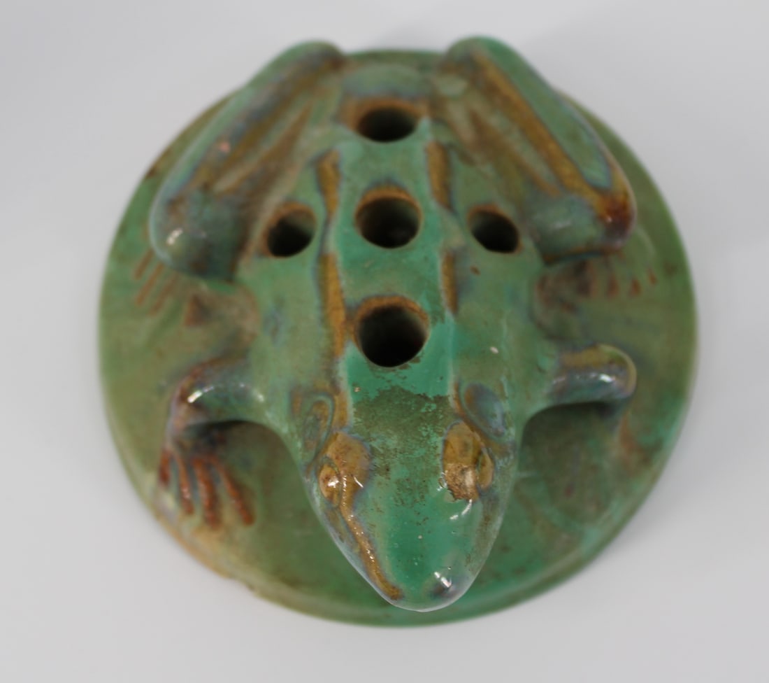 FULPER Signed Bookends & Frog. - 10