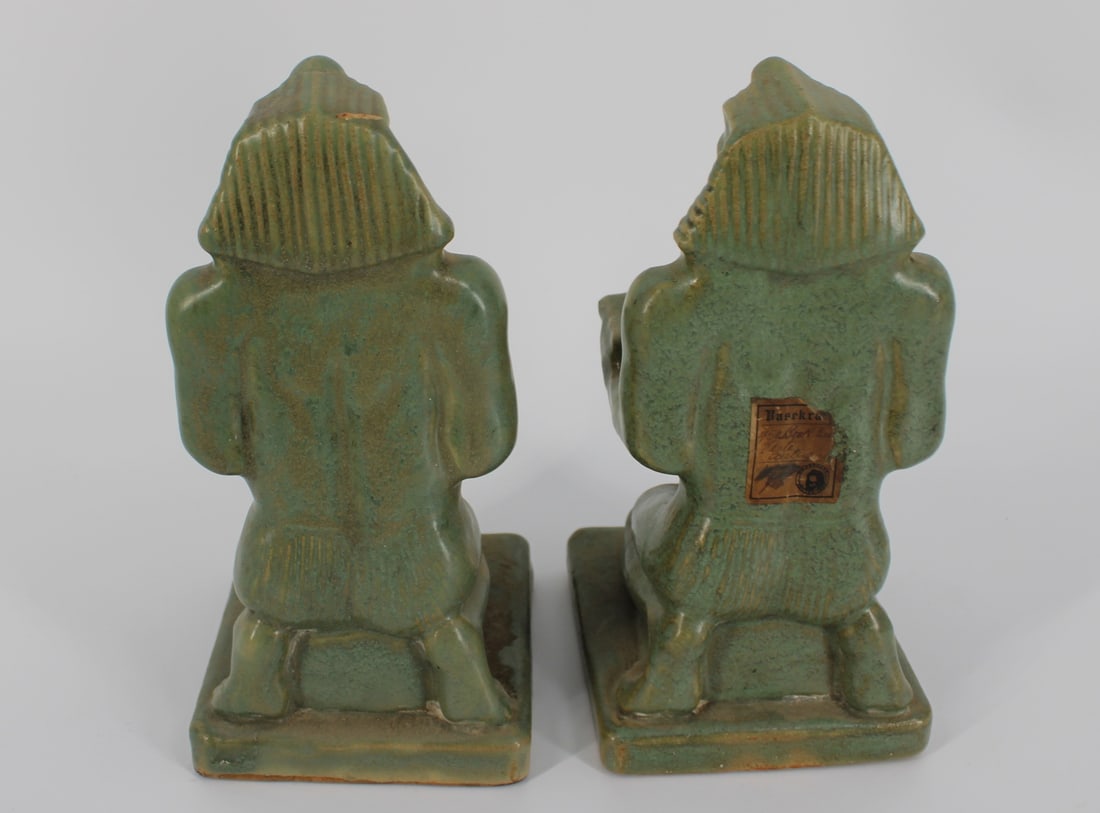 FULPER Signed Bookends & Frog. - 6