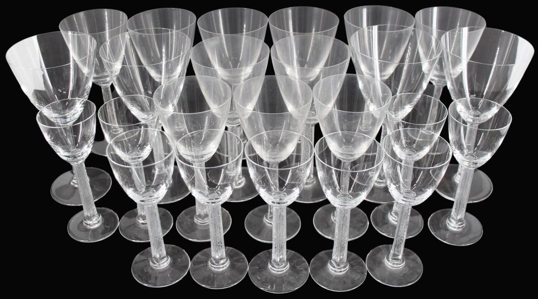 Lalique "Phalsbourg" Crystal Stemware, 24 Pcs. (1 of 7)