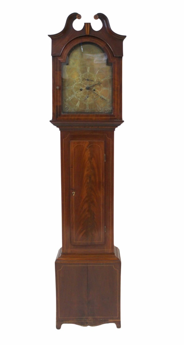 PETER MILLER Signed Mahogany Grandfather Clock. (1 of 12)