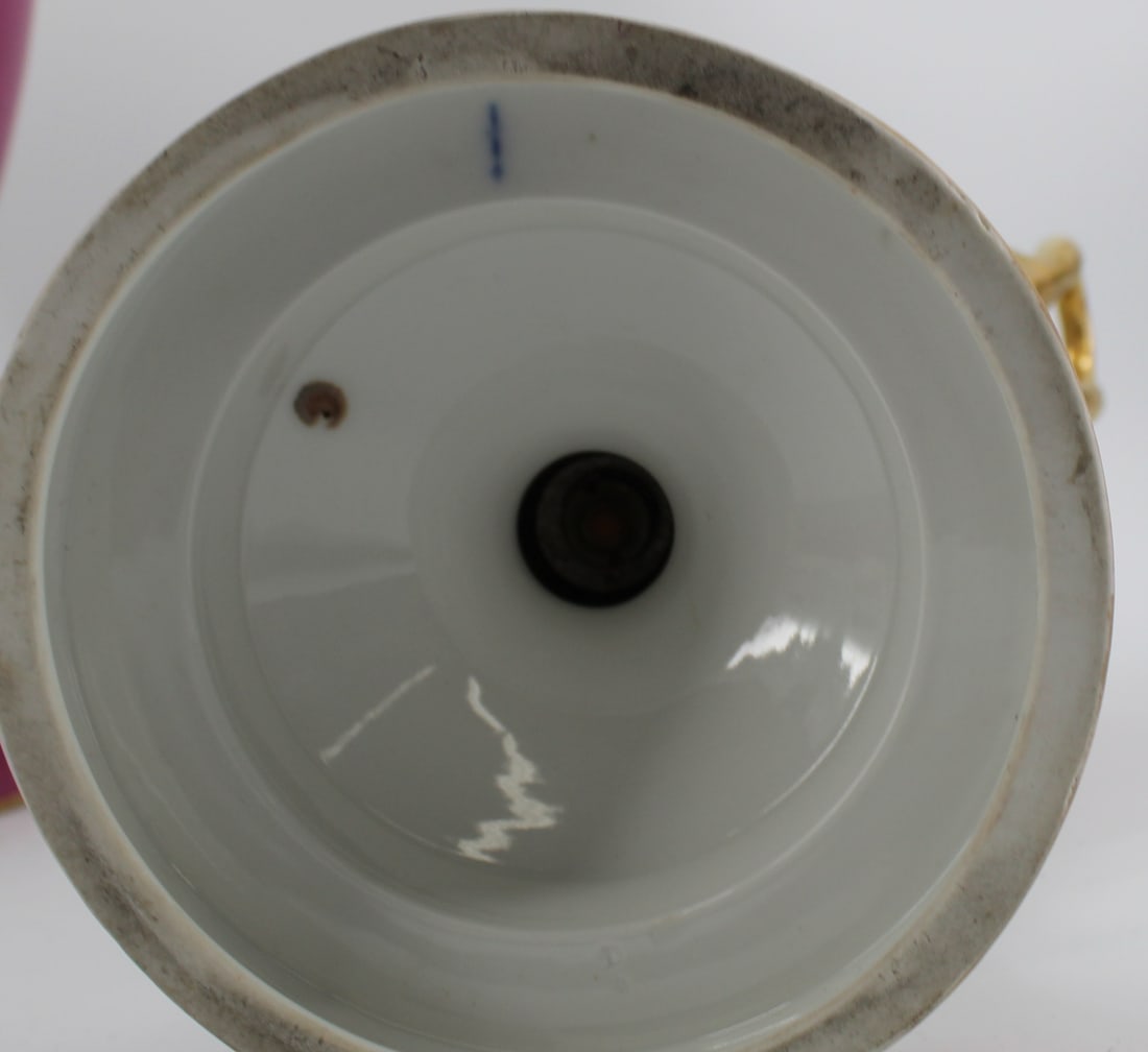 KPM Pair of Signed Porcelain Lidded Urns. - 9