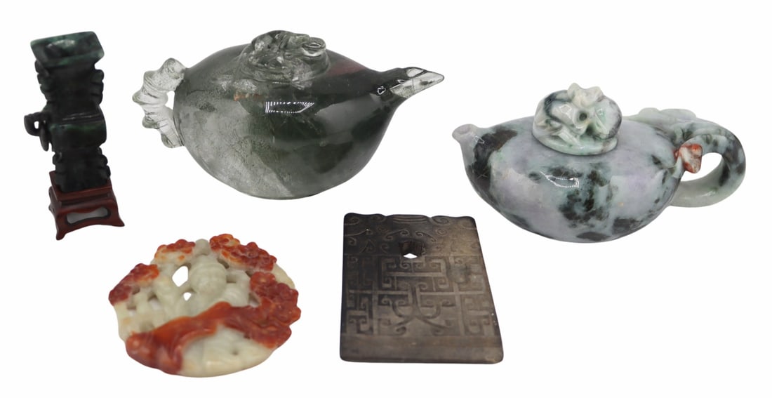 Collection of Jadeite, Jade and Hardstone Carvings (1 of 11)