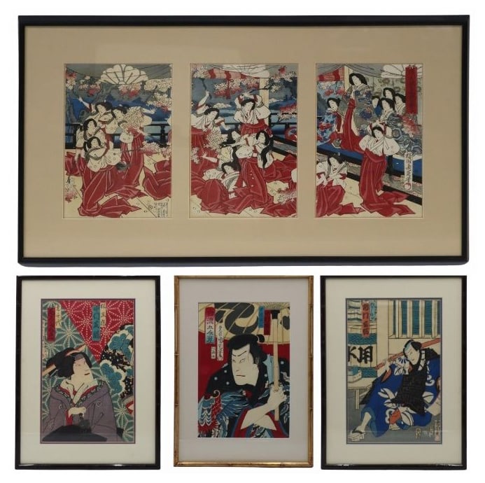 Collection of Japanese Woodblock Prints. (1 of 19)