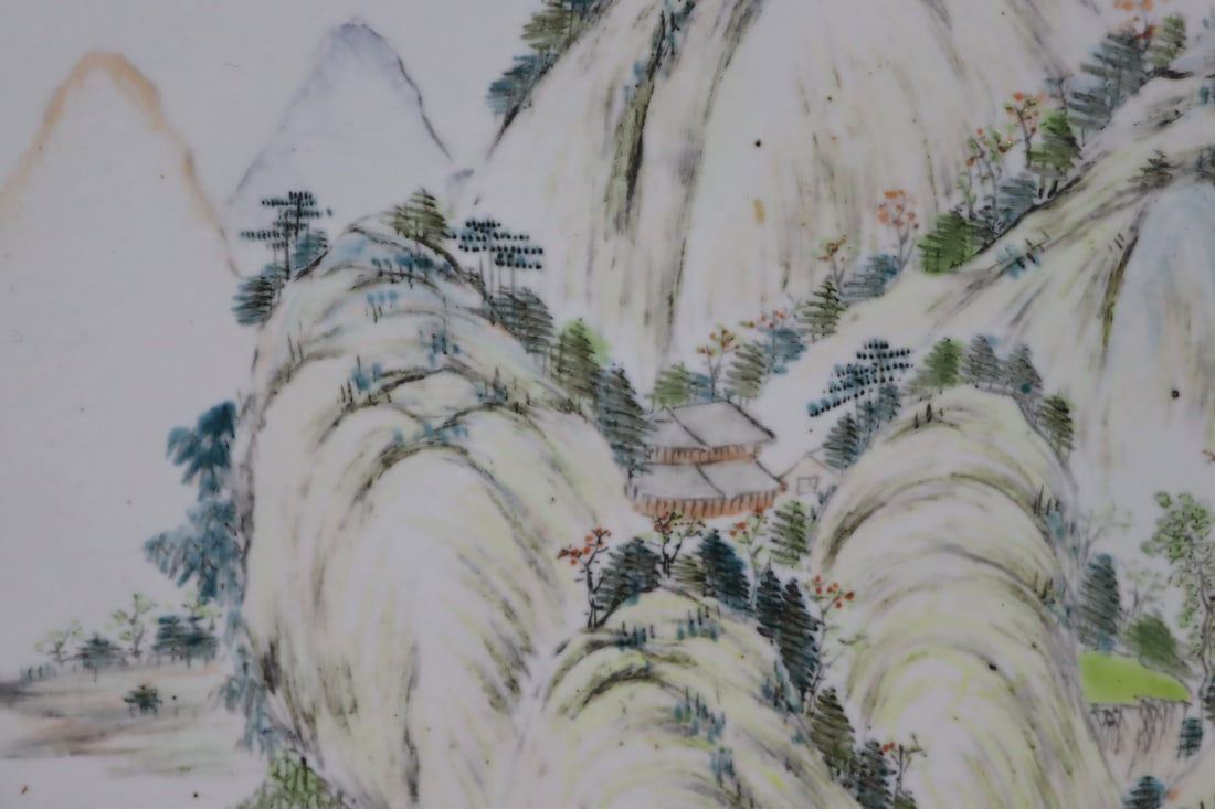 Signed Chinese Landscape Plaque. - 5