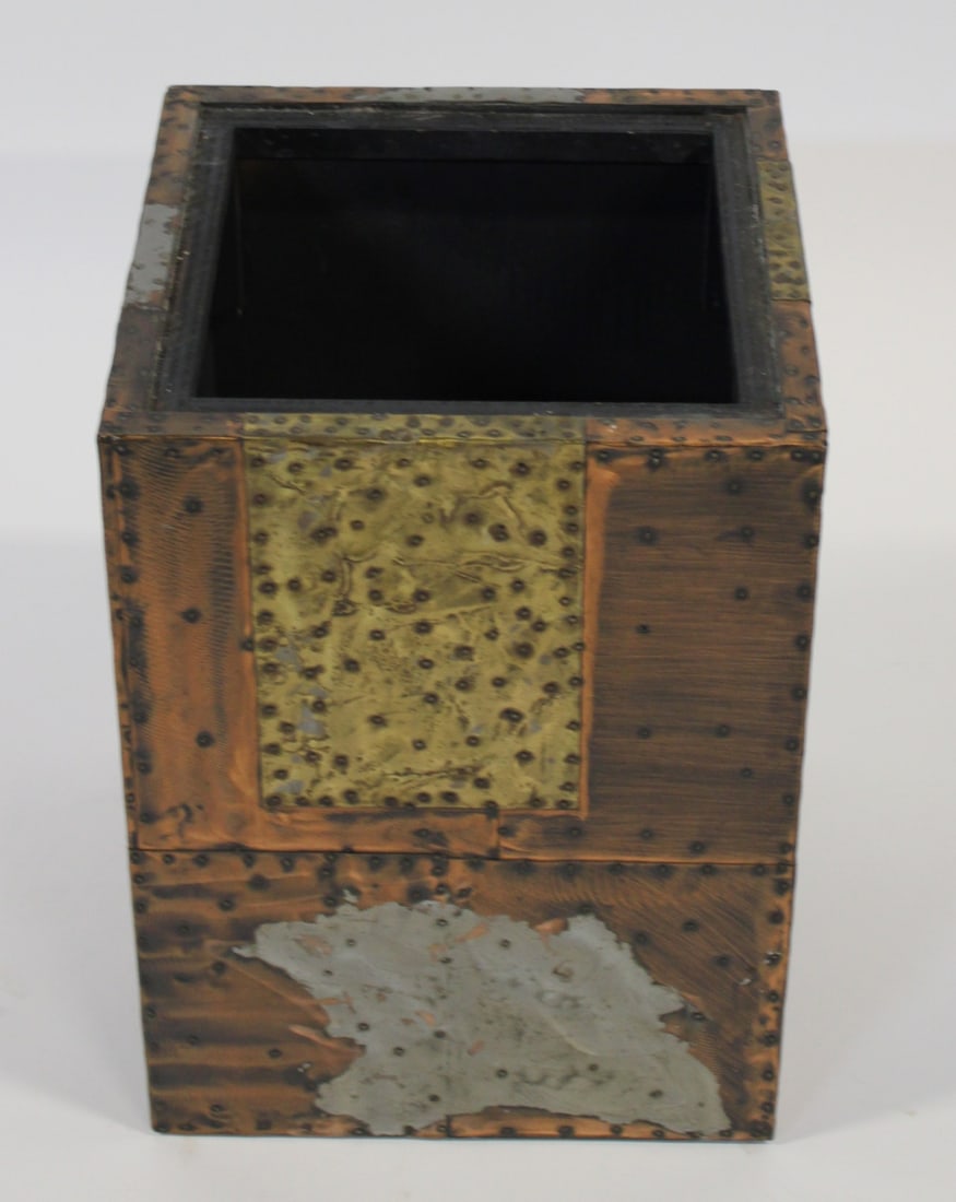 Midcentury Paul Evans Slate Top Cube Table. - 4