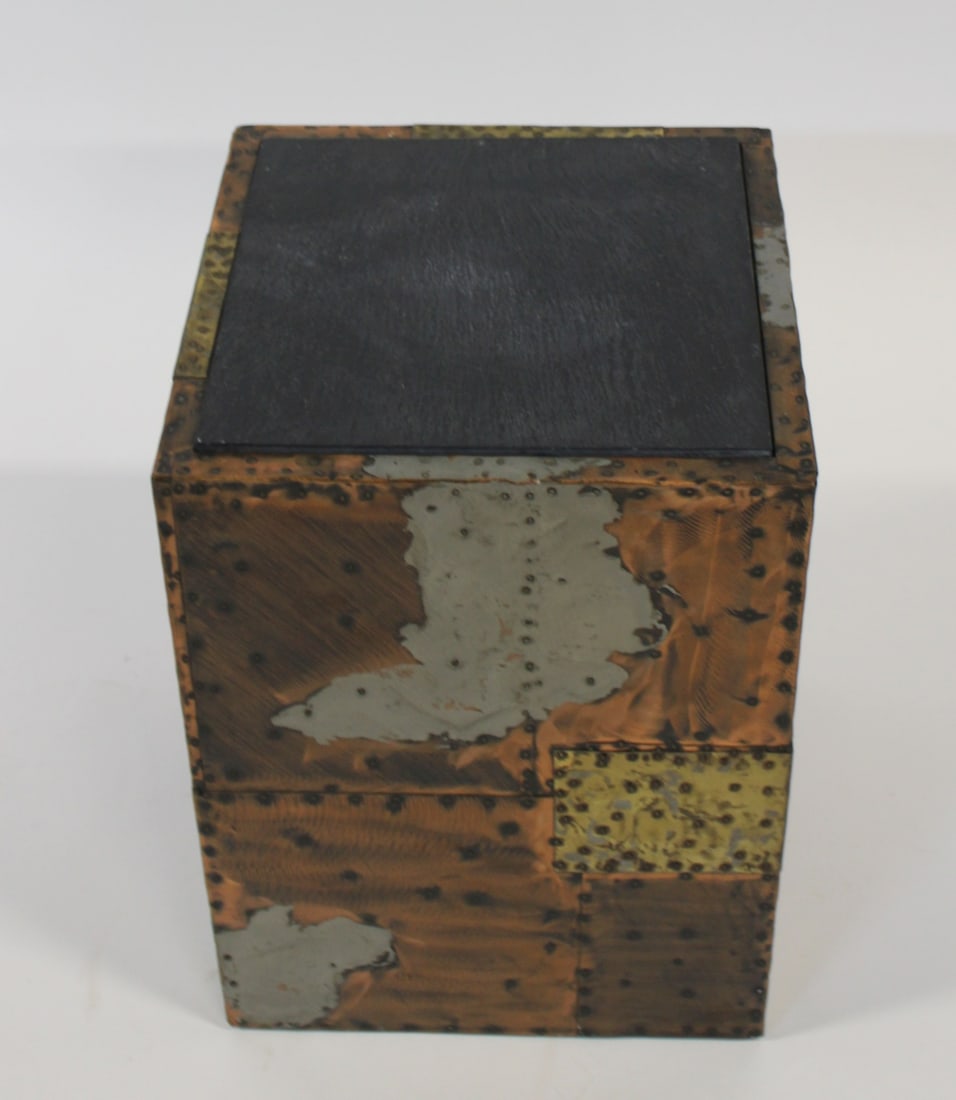 Midcentury Paul Evans Slate Top Cube Table. - 6