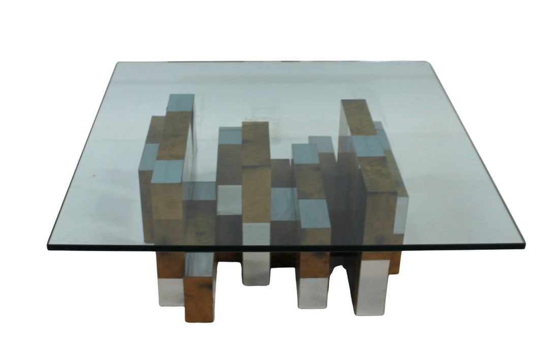 PAUL EVANS Signed Midcentury Cityscape Burl. (1 of 7)