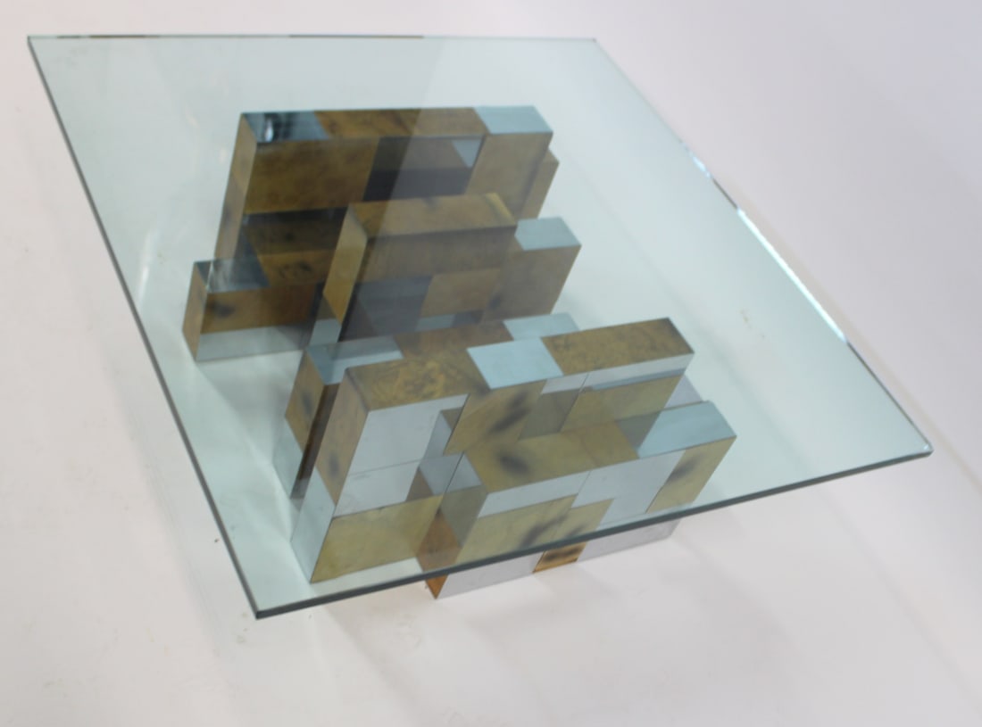 PAUL EVANS Signed Midcentury Cityscape Burl. - 3