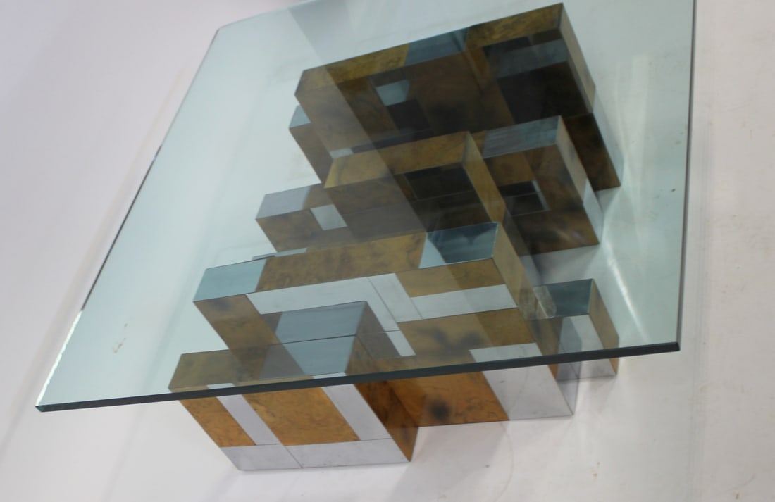 PAUL EVANS Signed Midcentury Cityscape Burl. - 4