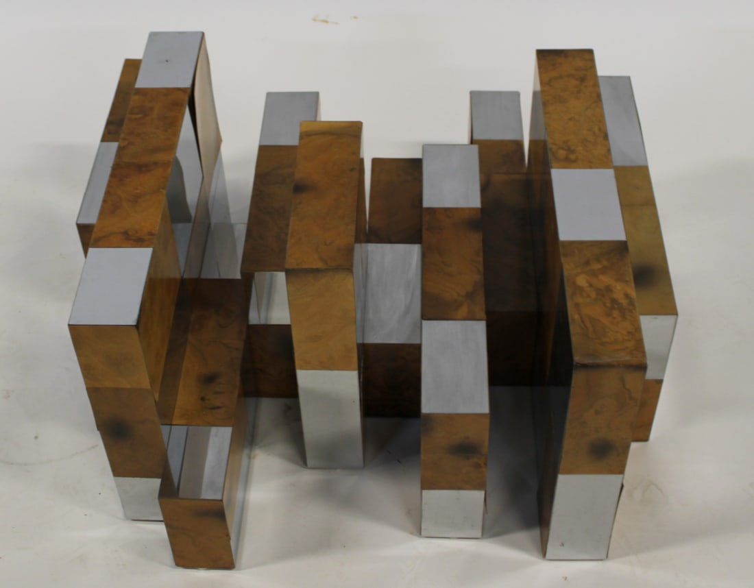 PAUL EVANS Signed Midcentury Cityscape Burl. - 5