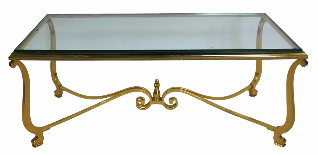 After Maison Jansen Gilt Bronze Coffee Table. (1 of 7)