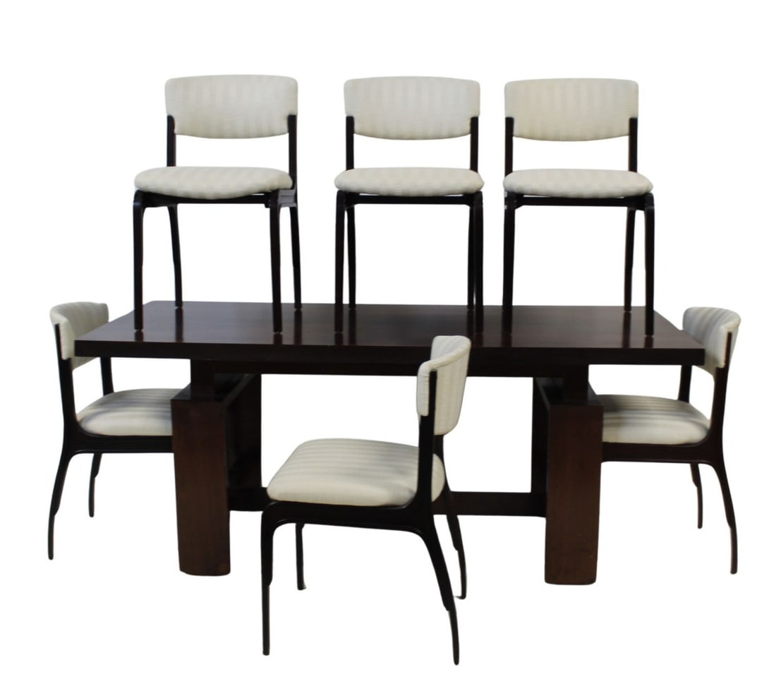 ASNAGHI FRANCO. Mid Century Rosewood Dining Table (1 of 6)