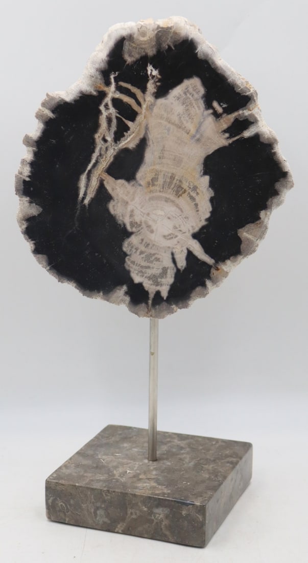 Geode Style Specimen on Marble Base. - 4