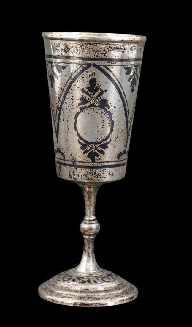 SILVER. (3) Assorted Russian Silver Cups. - 2