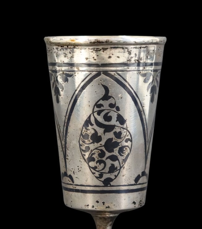 SILVER. (3) Assorted Russian Silver Cups. - 4