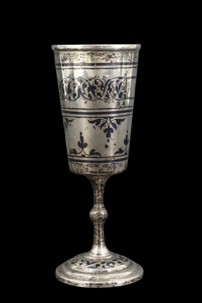 SILVER. (3) Assorted Russian Silver Cups. - 8