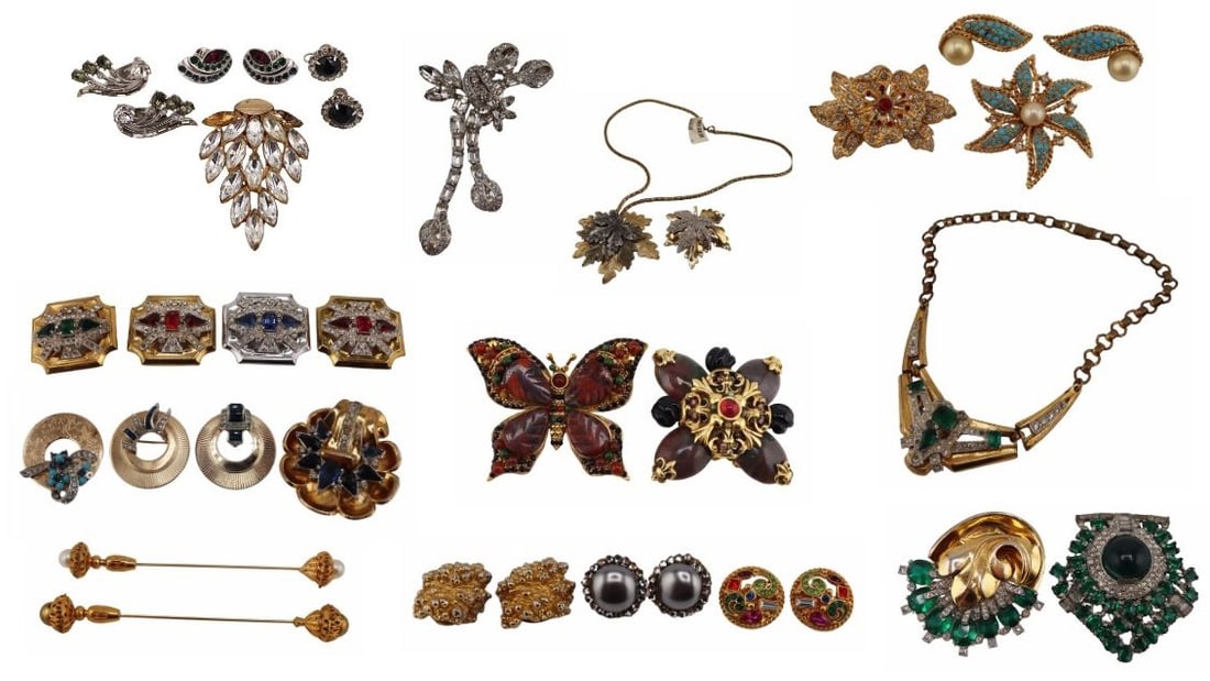 JEWELRY. Collection of Signed Costume Jewelry. (1 of 20)
