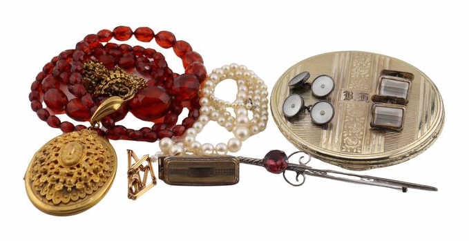 JEWELRY. Assorted Sterling, Gold, and Costume (1 of 16)