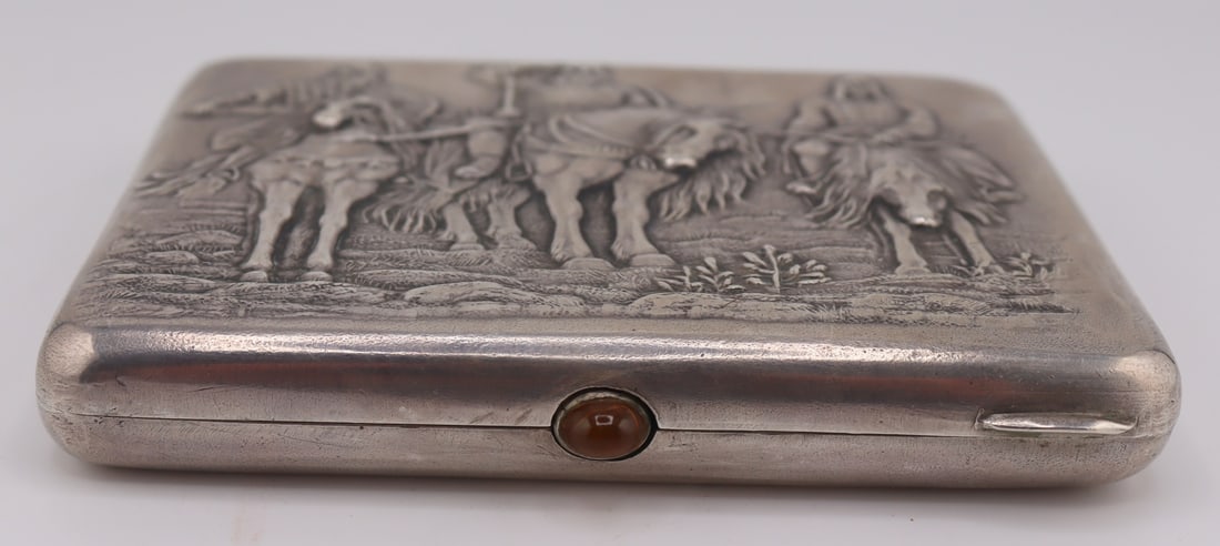 SILVER. Russian Silver "Three Heroes" Case. - 5