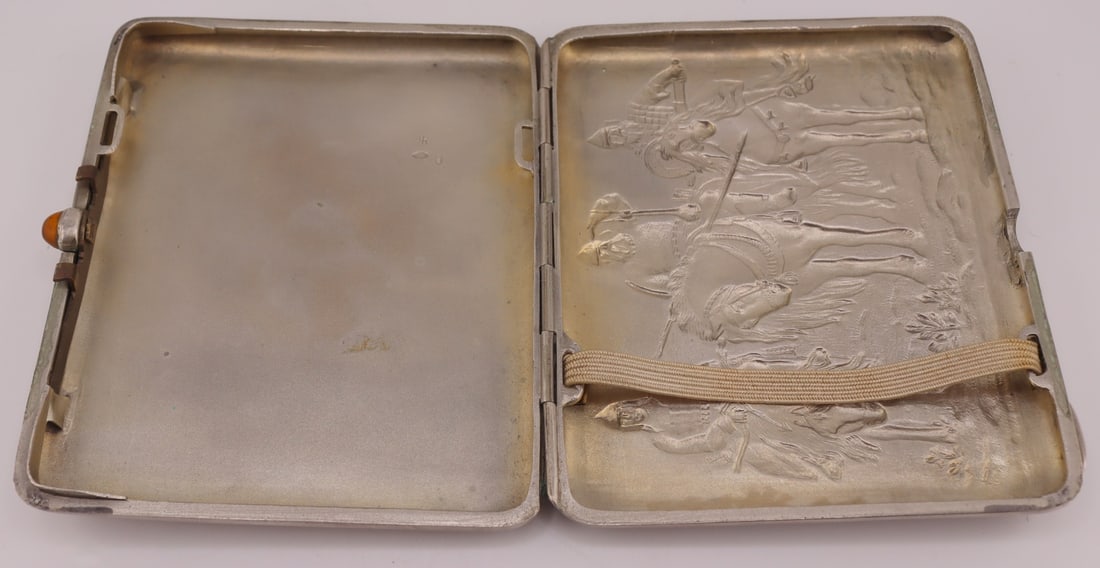 SILVER. Russian Silver "Three Heroes" Case. - 8