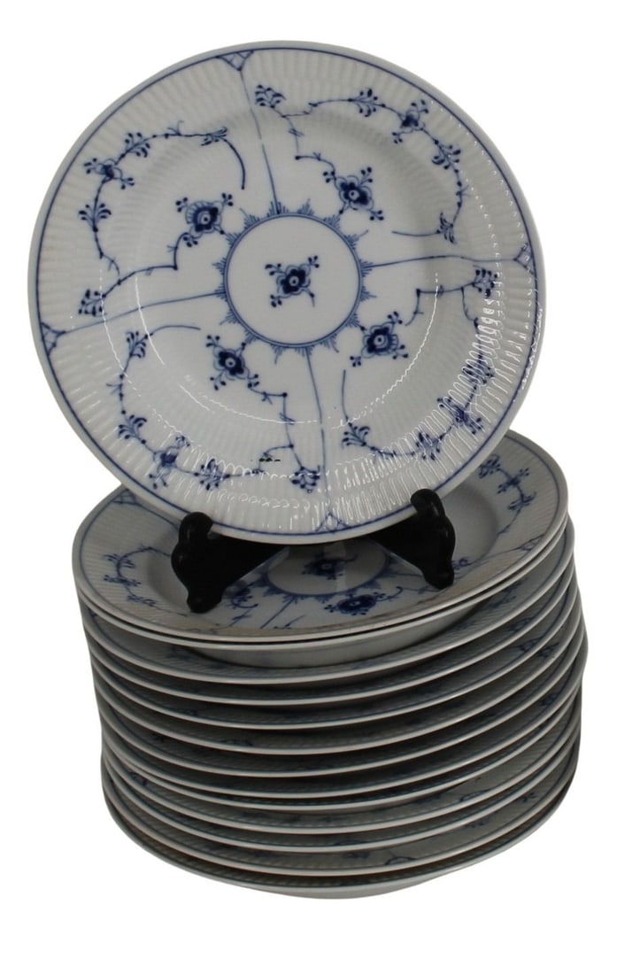 Lot Of Royal Copenhagen Porcelain Bowls: To inc , 7x9.875" & 7 x 9.75" .From a Portchester NY estate .