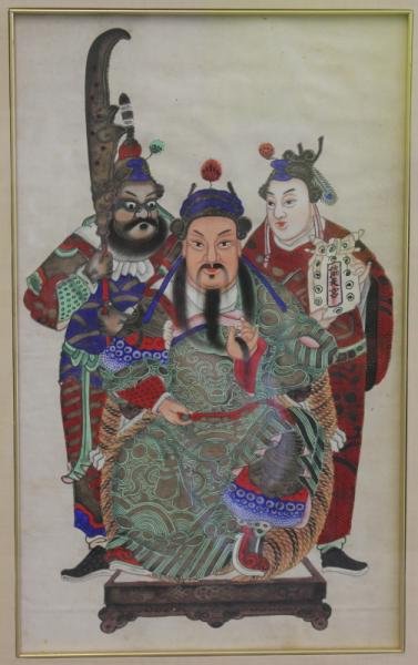 Antique Chinese Painting on Pith Paper. - 2