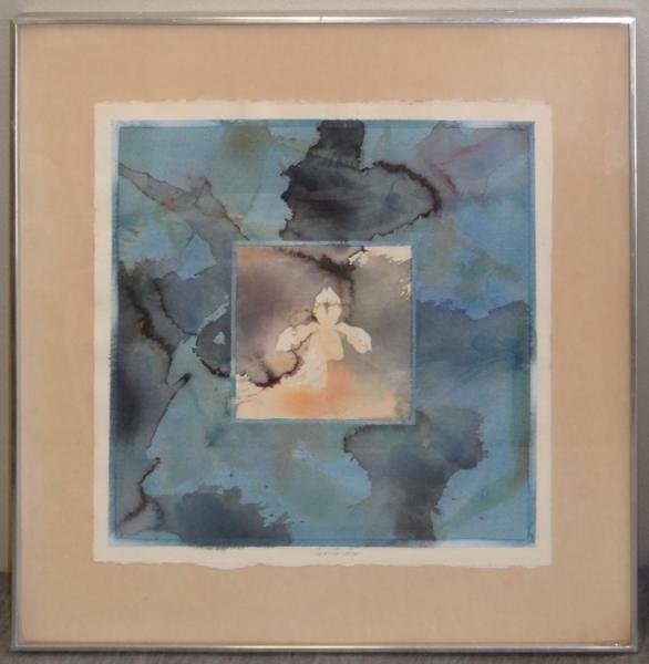BENGSTON, Billy. 1973 Watercolor "Venice." - 2