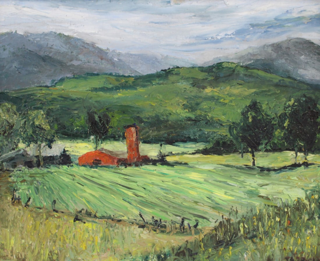 ILLEGIBLY Signed Oil On Board. (1 of 5)