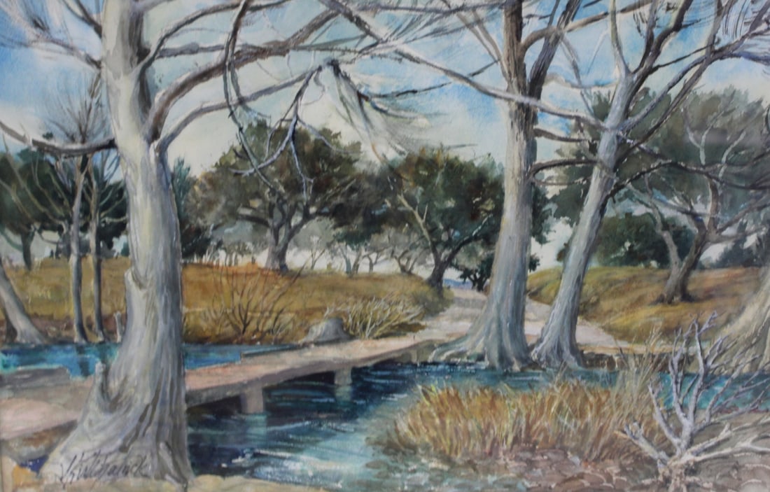 KIRK PATRICK Signed Watercolor. (1 of 5)