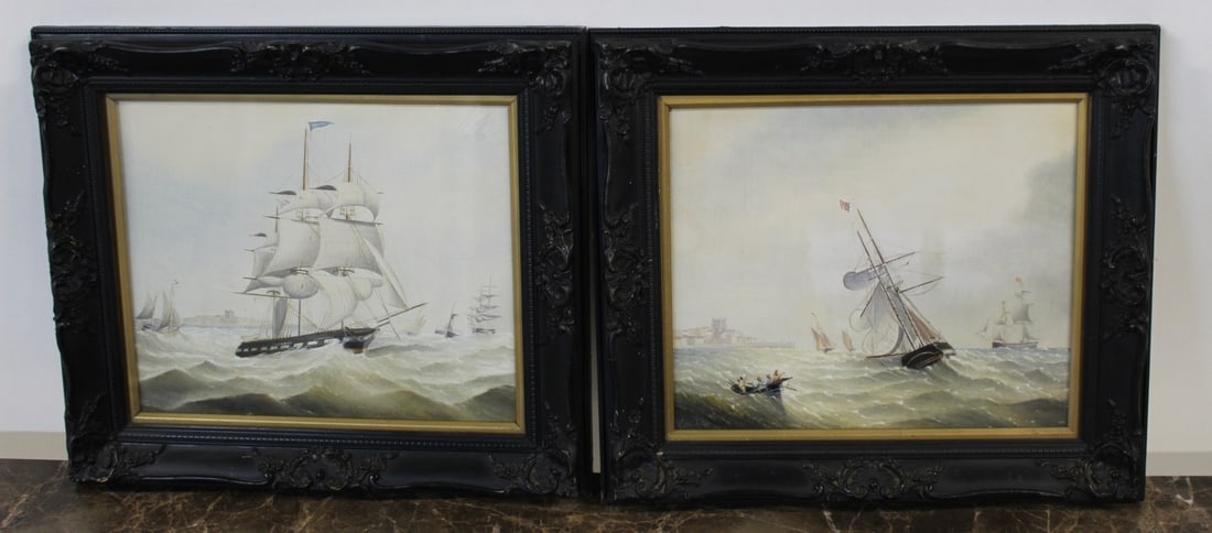 R. MARSHALL Signed Watercolors [2 Works] (1 of 7)