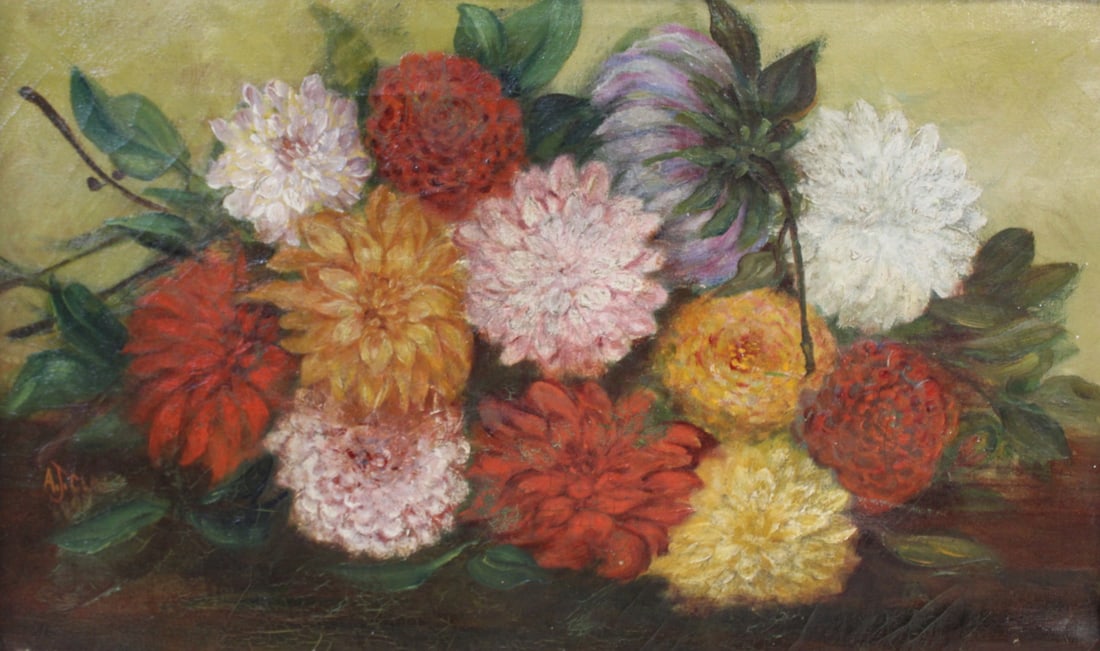 A. J. Clark ? Signed Framed Oil On Canvas. (1 of 4)