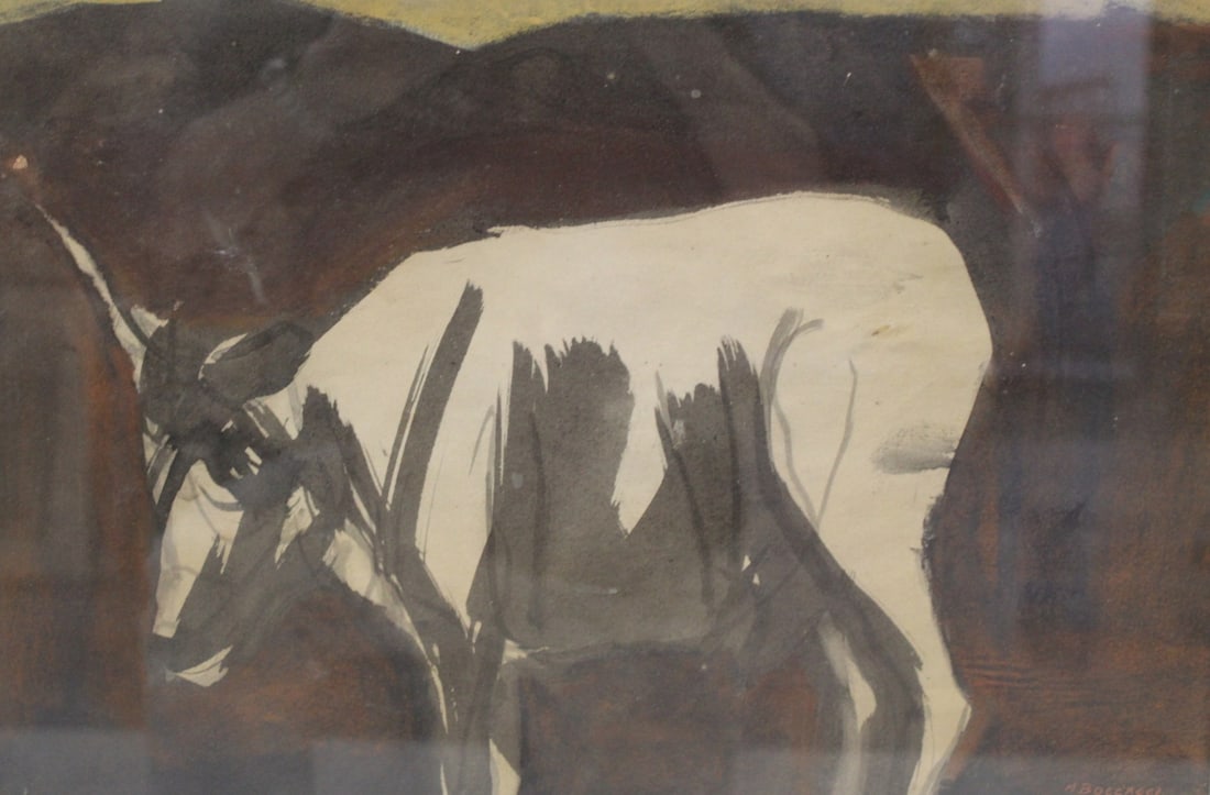 M. BOCCACCI Signed Watercolor. (1 of 4)