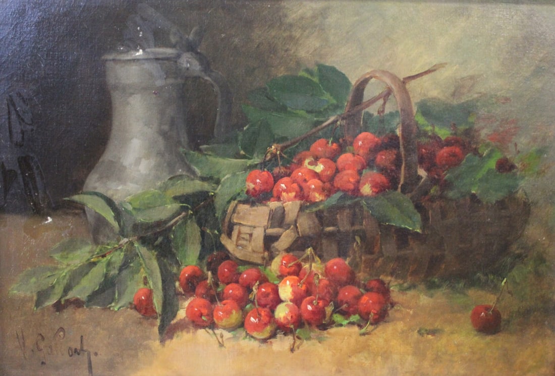 ILLEGIBLY Signed Oil On Canvas (19th Century) (1 of 2)