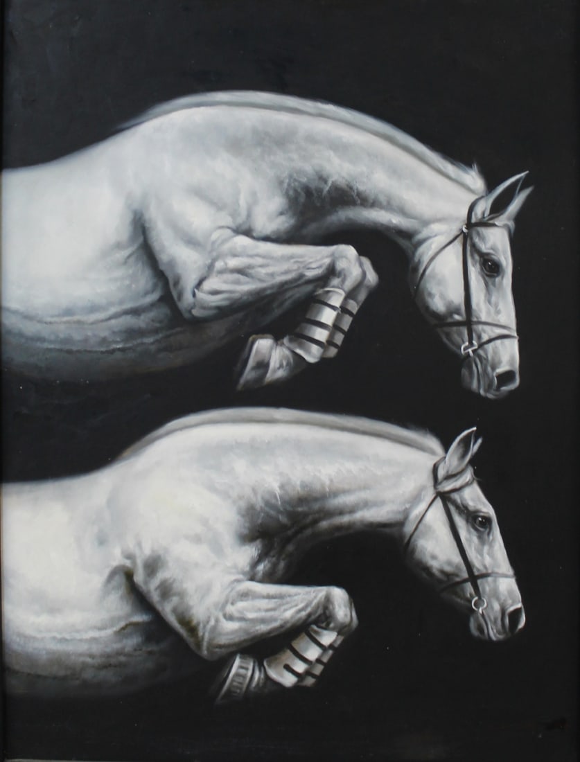 ILLEGIBLY Signed Oil On Canvas. (1 of 3)