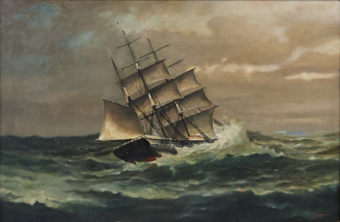 EPHRAIM FRANK LINCOLN Signed Oil On Board (1 of 5)