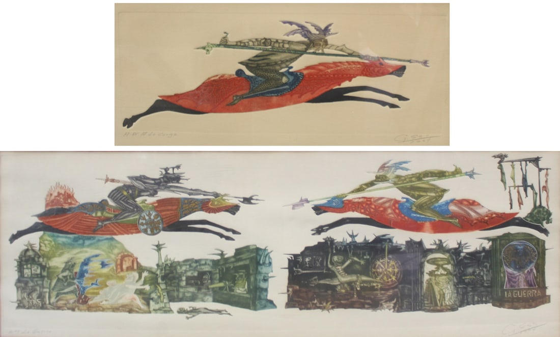 GUILLERMO SILVA SANTAMARA Etchings [2 Works] (1 of 8)