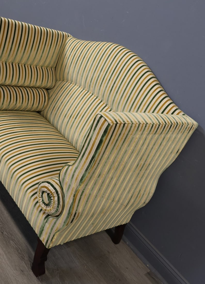 GEORGE SMITH High Back/Arm Settee. - 3