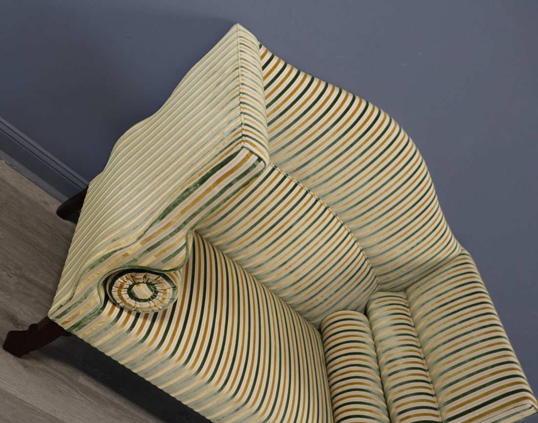 GEORGE SMITH High Back/Arm Settee. - 4