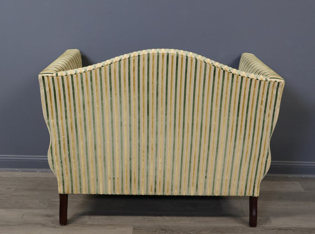 GEORGE SMITH High Back/Arm Settee. - 5