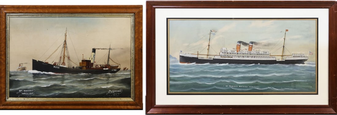TWO MARITIME STEAM SHIP WORKS. (1 of 10)