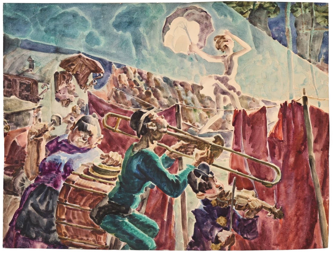 WALTER LOUDERBACK (ATTRB.) (AMERICAN, 1887-1941). (1 of 5)