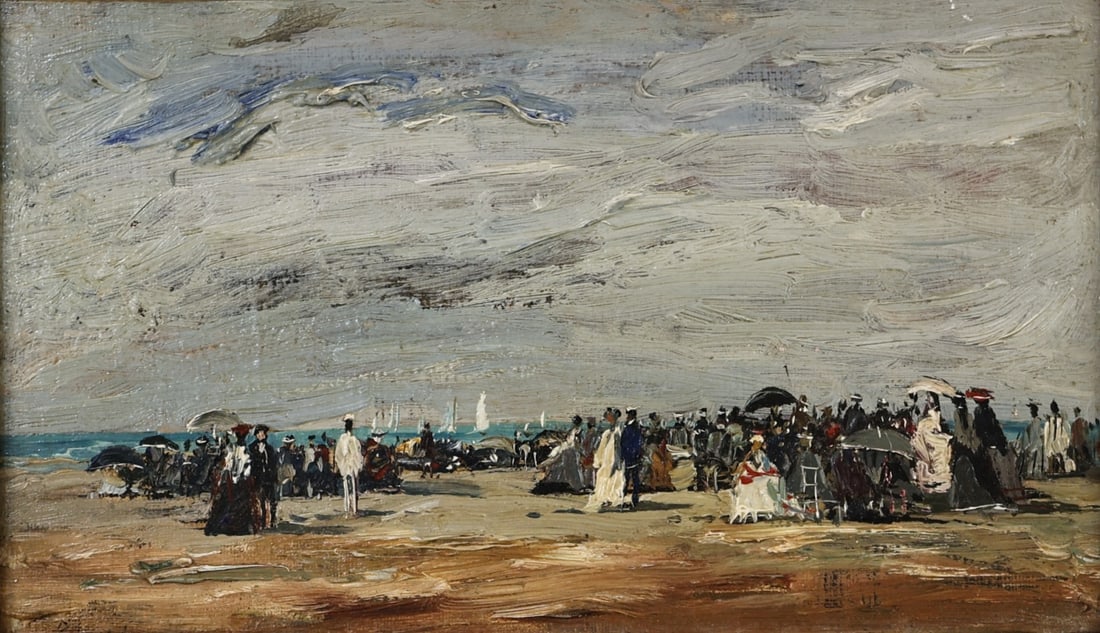 EUGENE BOUDIN (MANNER OF) (1824-1894) [2 WORKS]. (1 of 8)