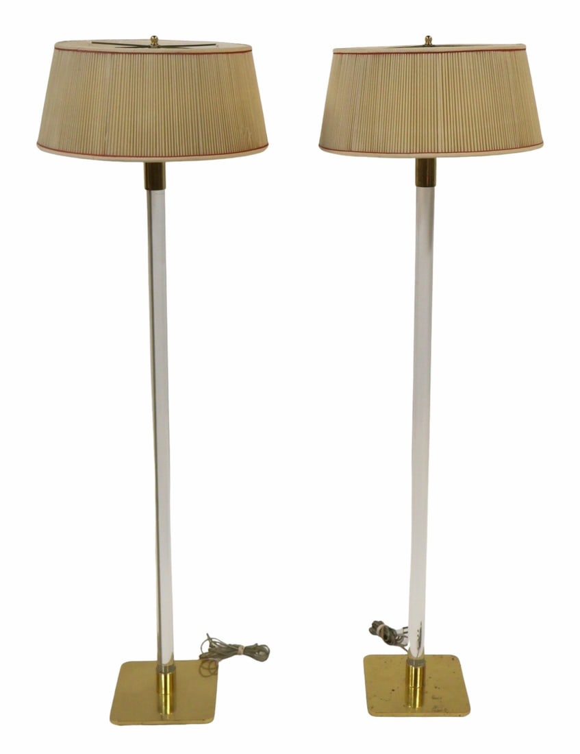HANSEN Pair of Midcentury Floor Lamps. (1 of 8)