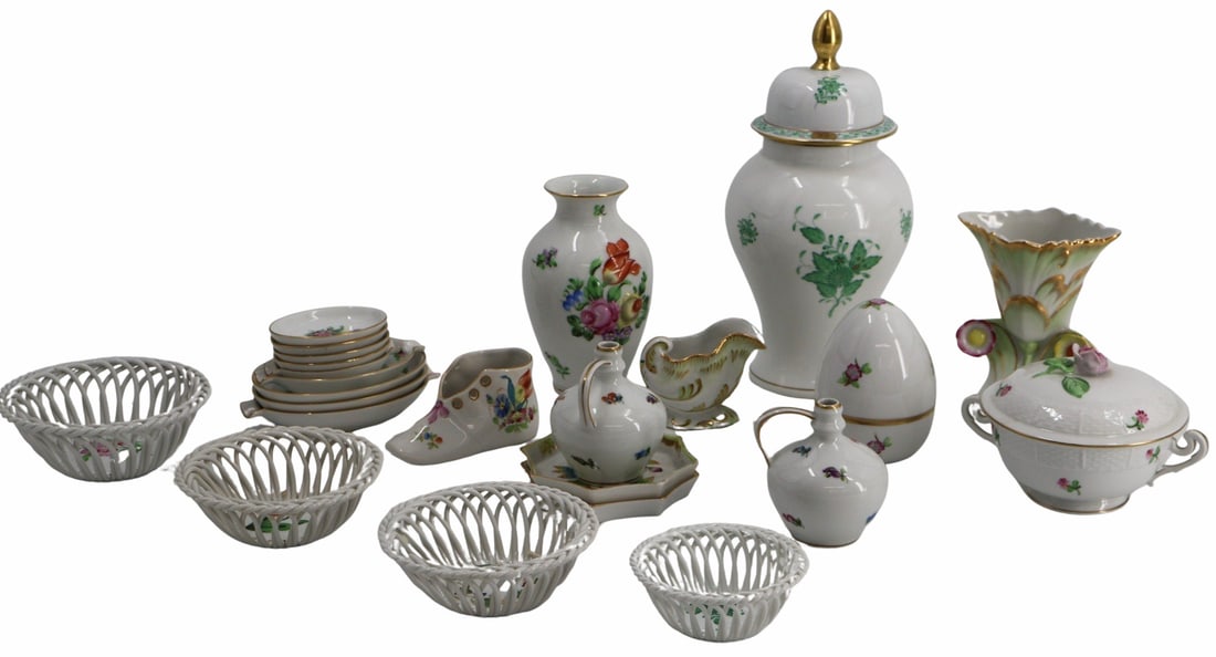 Herend. Lot of Assorted Porcelains. (1 of 7)