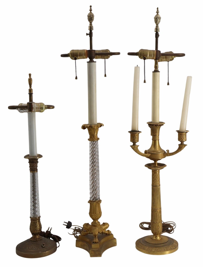 Group of 3 Neoclassical Style Lamps. (1 of 14)